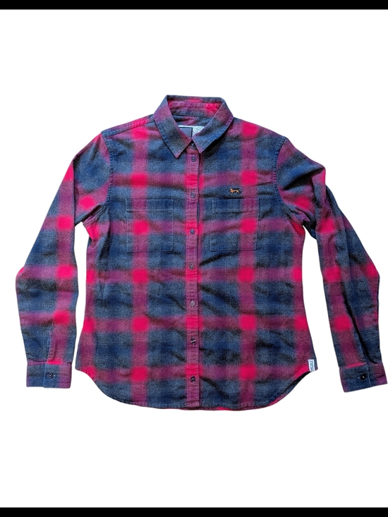 Bruzer Tops - Women's Plaid Button-Down Shirt in Red and Black. Very Comfy. High Quality Made
